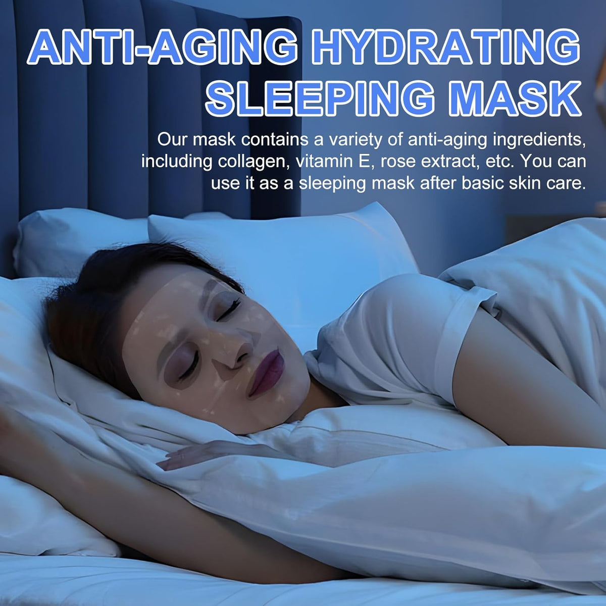 Revitalize Your Skin Overnight with Our Bio Collagen Deep Hydration Face Mask - 6 Pack for Ultimate Moisture and Firmness