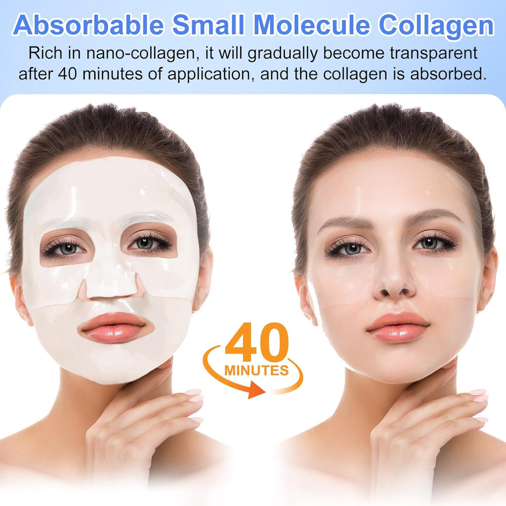 Revitalize Your Skin Overnight with Our Bio Collagen Deep Hydration Face Mask - 6 Pack for Ultimate Moisture and Firmness