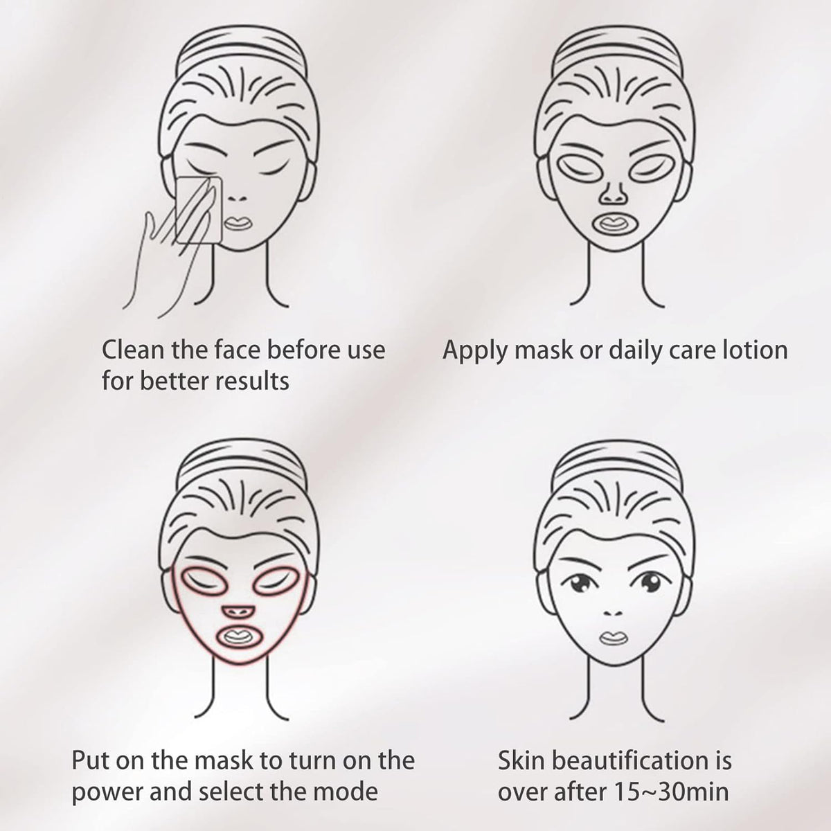 Revitalize Your Skin with the 7-Color USB Charging Photon Mask - Anti-Aging, Hydrating, and Wrinkle-Reducing Beauty Tool