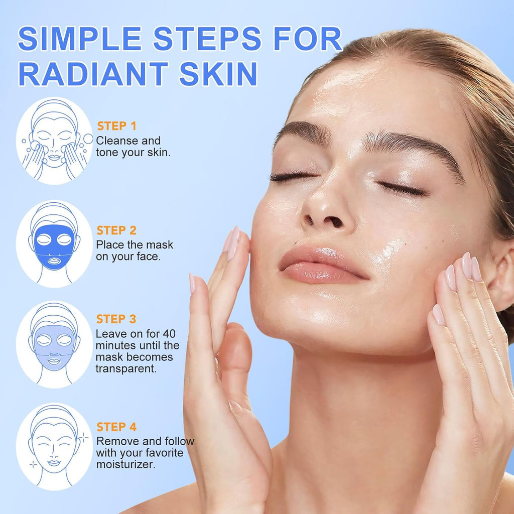 Revitalize Your Skin Overnight with Our Bio Collagen Deep Hydration Face Mask - 6 Pack for Ultimate Moisture and Firmness