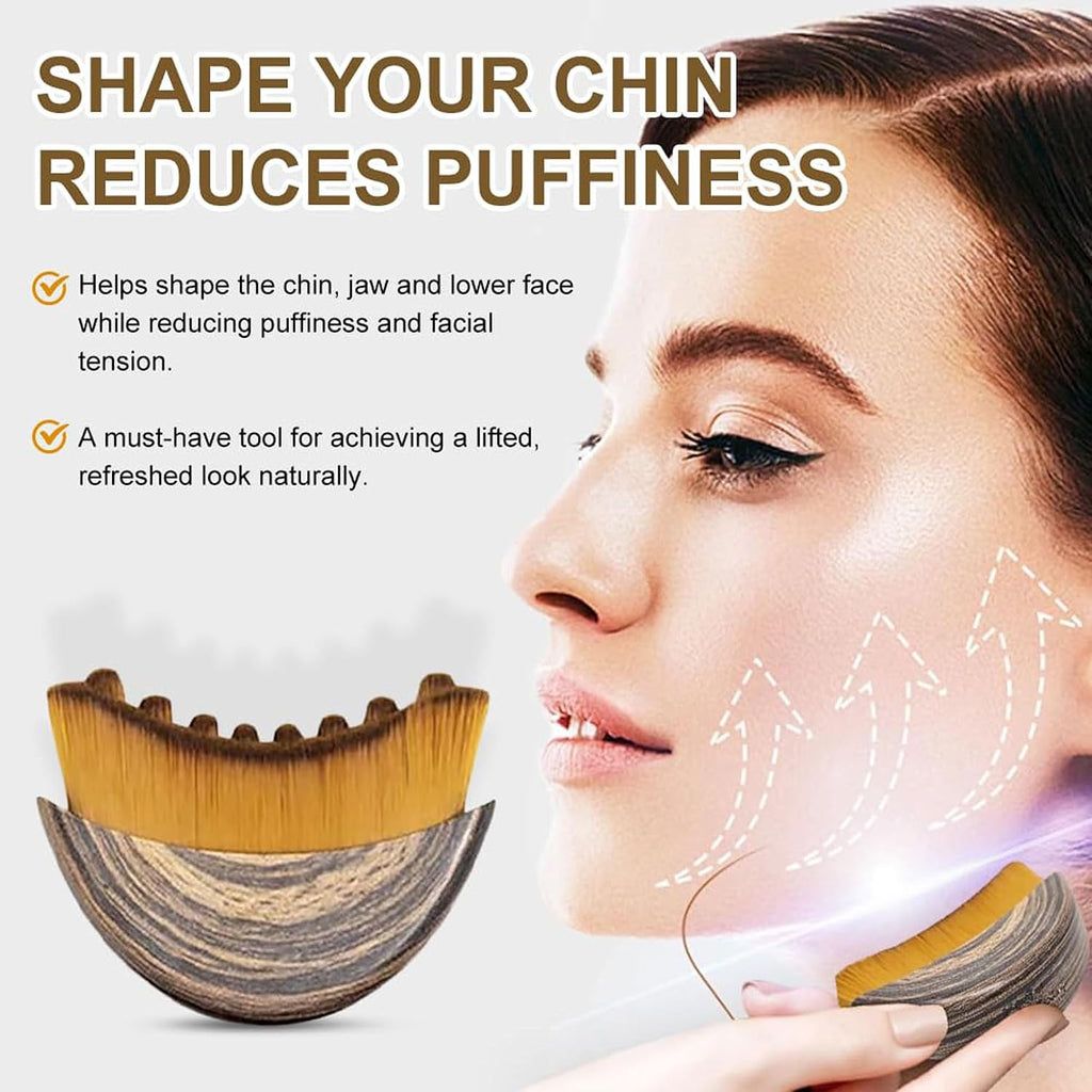 New Lymphatic Contour Face Brush, Dry Brushing Face Brush, Lymphatic Drainage Massager for Face, Chin & Jawline Sculpting, Ergonomically Designed to Fit the Skin Precisely and Relieve Fatigue(2Pcs)