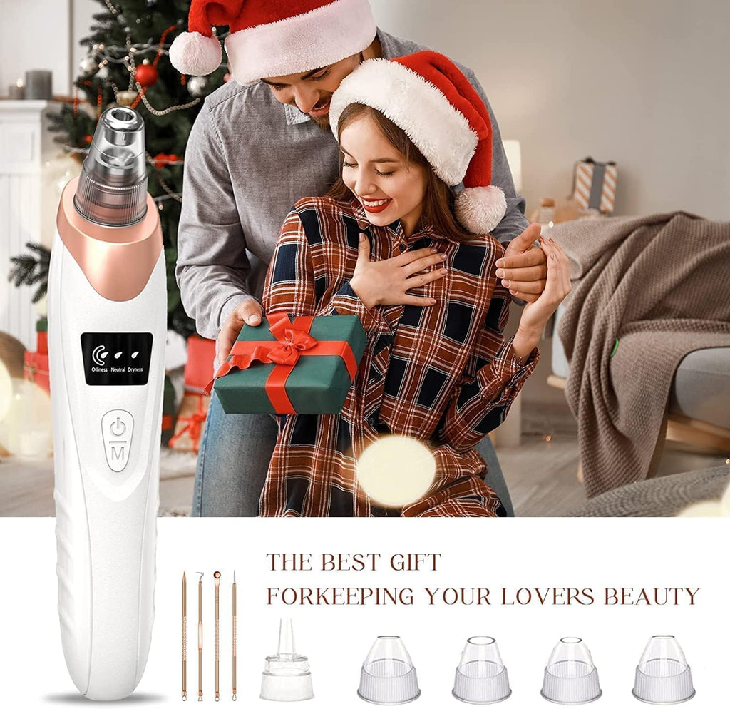 Ultimate 2026 Blackhead Remover Pore Vacuum - Rechargeable Facial Cleaner with 5 Suction Levels & Probes for All Skin Types