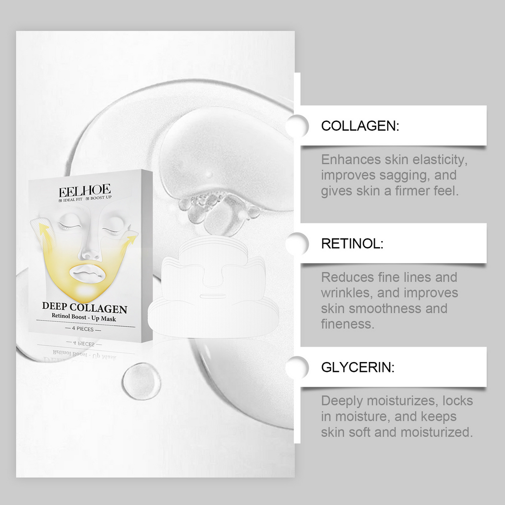 Collagen Soft Skin Face Mask - Moisturises, Reduces Redness, Improves Smoothness