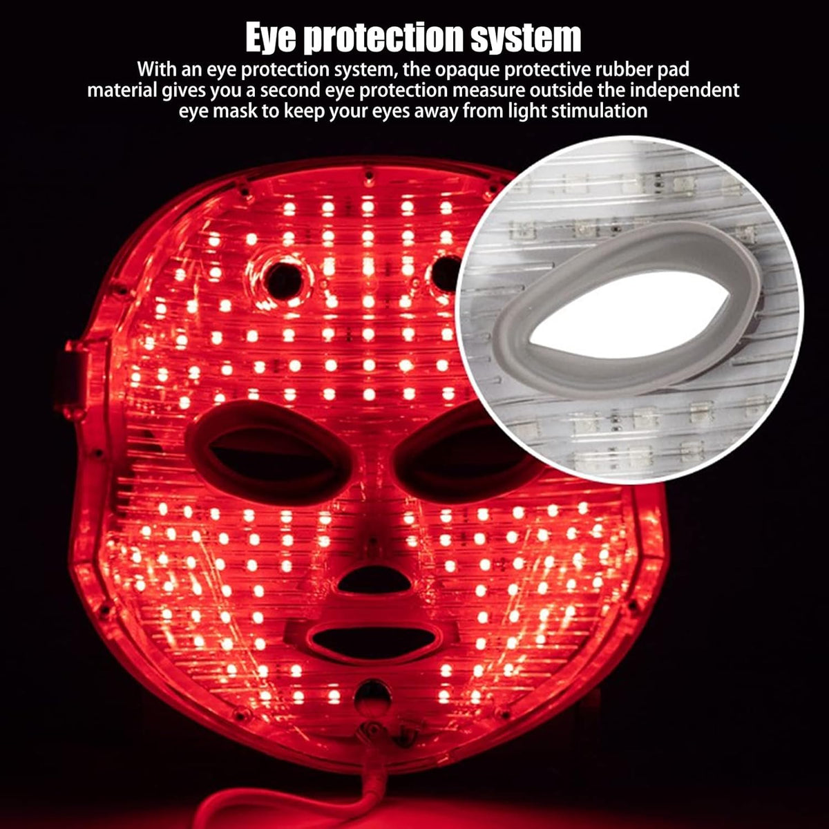 Revitalize Your Skin with the 7-Color USB Charging Photon Mask - Anti-Aging, Hydrating, and Wrinkle-Reducing Beauty Tool