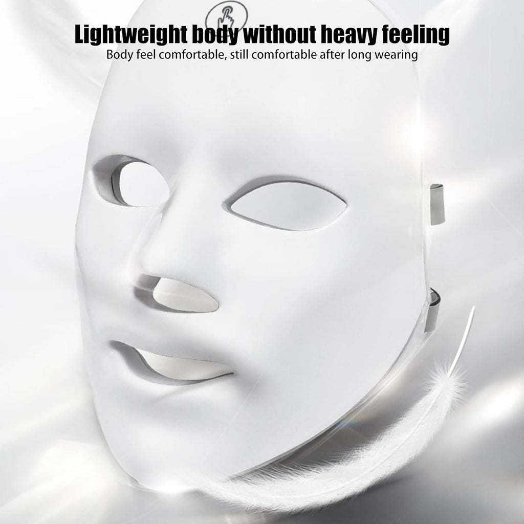 Revitalize Your Skin with the 7-Color USB Charging Photon Mask - Anti-Aging, Hydrating, and Wrinkle-Reducing Beauty Tool